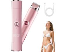 Novae Rasoio elettrico di bellezza, Terrimmer bikini 2 in 1 per le donne, rasoio a doppia testa a cordone per peli pubici, facciali e per il corpo, Impossibile bagnato e asciutto (Rose)