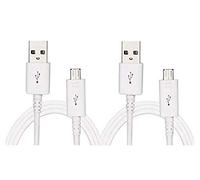 Novago Cavo Micro USB Universale per Samsung J6 S7 S6 S5 J3 J5 A3 2016 A5 2016 A7, Note 3/4/5, Xiaomi, Sony Z5, Sony X, Huawei P9 Lite, P8 Lite, P10 Lite P Smartphone (1+3 M, Bianco)