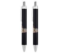 Novaj Penna a sfera a scomparsa per uomini e donne, regalo per ufficio, 2 pezzi