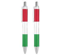 Novaj Penna a sfera con bandiera italiana, a tema patriottico, inchiostro blu, penna gel per scrittura e firma