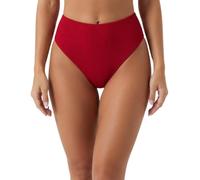 NovaLift Slip bikini a vita alta, Rosso, L
