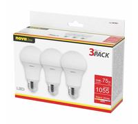 NOVALINE LAMPADE LED CLASSIC E27 11W 220-240V 3000K TRIPACK BOX