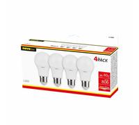 NOVALINE LAMPADE LED CLASSIC E27 8,5W 806LM 220-240V 3000K QUADRIPACK BOX