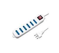 NOVALINE MULTIPRESA CON INTERRUTTORE 6PRESE10/16 T CAVO 1,5MT - BLISTER