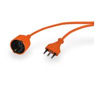 NOVALINE PROLUNGA GIARDINO SPINA 16A / PR. SCHUKO - 20MT 3X1MM ARANCIO