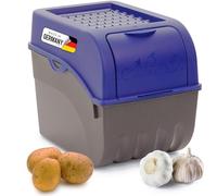 Novaliv Contenitore per patate | grande 9L | Blu Marino | Scatola per patate | Scatola per verdure impilabile Scatola per cipolle Cesto per patate Contenitore per frutta Contenitore per carote
