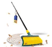 Novaliv Scopa con manico di alta qualità, 40 cm, setole ricurve, ideale per giardino, prati artificiali, campeggio, strada