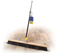 Novaliv Scopa con miscela di pelo di cavallo, 80 cm, con manico telescopico, scopa per polveri sottili