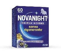 Novanight Melatonina Per Dormire Melissa 60 Compresse Tripla Azione Senza Glutine