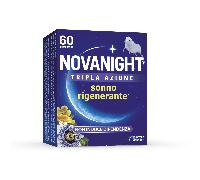 NOVANIGHT Integratore alimentare Melissa e Melatonina – Sonno rigenerante – Bipacco 30+30 compresse