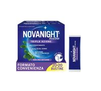Novanight Tripla Azione Bustine Magnesio Melatonina per Dormire Integratori per