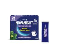 Novanight Tripla Azione, Melatonina per Dormire, 20 Bustine