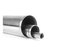 NovaNox®, connettore in alluminio, 200 mm, tubo in alluminio, 20 cm, dimensioni a scelta, connettore in alluminio AD:51