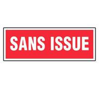 Novap - Cartello con scritta in francese"Sans Issue" - 330 x 120 mm rigido