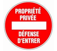Novap - Cartello di proprietà privata difesa di ingresso 300 mm