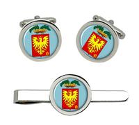Novara Provincia (Italia) Gemelli E Fermacravatta Set