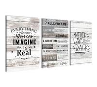 Novart Quadro decorativo Astratto Citazioni - Completamente Pronto Da Appendere - Collage Moderno - Soggiorno Camera da letto Corridoio N031936a