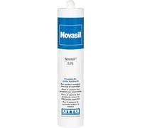 Novasil S76 - 20 adesivi in silicone ad alta temperatura, 310 ml, colore antracite, 1 K, acetato, per forno, metallo, vetroceramica, industriale, elastico, adatto per alimenti