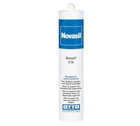 Novasil S76 310 ml adesivo in silicone ad alta temperatura antracite 1K acetato adesivo guarnizione forno metallo vetro ceramica industriale elastico adatto per alimenti
