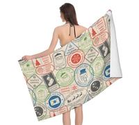 Novastar Asciugamano da spiaggia ad asciugatura rapida, asciugamani natalizi in microfibra per il corpo, morbidi asciugamani da bagno per il bagno, teli da spiaggia personalizzati a prova di sabbia