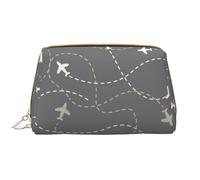 Novastar Borsa per trucco da viaggio in pelle PVC con cerniera, borsa da bagno da donna