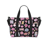 Novastar Borsa tote per computer portatile da donna, da lavoro, con elementi rosa, borsa da viaggio per donne, da palestra, per donne, uomini, oggetti personali, borse da viaggio per donne e uomini