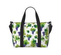 Novastar Borsa tote per computer portatile da donna, da lavoro, con foglie verdi di uva e foglie verdi marine, borsa da viaggio, borsa da palestra per donne e uomini, borsa da viaggio a tracolla per