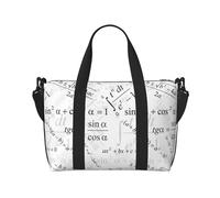 Novastar Borsa tote per computer portatile, da donna, da lavoro, con formula con stampa matematica, borsa da viaggio, borsa da palestra per donne e uomini, borsa da viaggio a tracolla per donne e