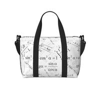 Novastar Borsa tote per computer portatile, da donna, da lavoro, con formula matematica, borsa da viaggio, borsa da palestra per donne, uomini, oggetti personali, borse da viaggio per donne e uomini