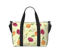 Novastar Borsa tote per computer portatile da donna, da lavoro, con motivo a cipolle colorate, per viaggi e weekend, da donna, da palestra, per donne, uomini, oggetti personali, borse da viaggio per