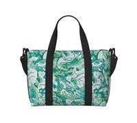 Novastar Borsa tote per computer portatile da donna, da lavoro, con motivo a scarabocchi verdi, borse da viaggio per donne e uomini, borsa da palestra per donne e uomini, borsa da viaggio a tracolla