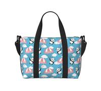 Novastar Borsa tote per computer portatile da donna, da lavoro, con panda che vola nel cielo, borsa da viaggio per donne, borsa da palestra per donne e uomini, borsa da viaggio a tracolla per donne e