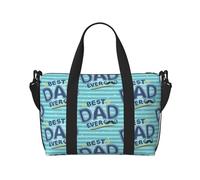 Novastar Borsa tote per computer portatile, da donna, da lavoro, con scritta "Best Dad Ever Overnight Weekender", borsa da viaggio, borsa da palestra per donne e uomini, oggetti personali, borsa da