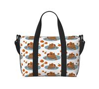 Novastar Borsa tote per computer portatile da donna, da lavoro, con simpatica capibara arancione, borsa da viaggio, borsa da palestra per donne e uomini, borsa da viaggio a tracolla per donne e uomini