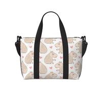 Novastar Borsa tote per computer portatile da donna, da lavoro, con simpatiche capibara durante la notte, borsa da viaggio, borsa da palestra per donne e uomini, borsa da viaggio a tracolla per donne