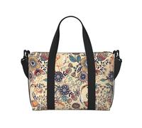 Novastar Borsa tote per computer portatile, da donna, da lavoro, con uccelli, fantasia, fiori, per la notte, per viaggi, palestra, donne, uomini, oggetti personali, borse da viaggio per donne e uomini