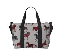 Novastar Borsa tote per computer portatile da donna, da lavoro, disegnata a mano, moderna, alla moda, con cavallo, borsa da viaggio, borsa da palestra per donne e uomini, borsa da viaggio per donne e