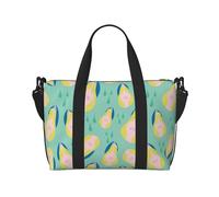 Novastar Borsa tote per computer portatile da donna, da lavoro, graziosa, rosa, gialla, pera, weekender, borsa da viaggio, borsa da palestra per donne e uomini, borsa da viaggio a tracolla per donne e