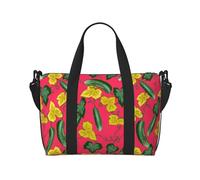 Novastar Borsa tote per computer portatile, da donna, lavoro, con fiori di cetriolo, ratta durante la notte, borsa da viaggio, borsa da palestra per donne e uomini, oggetti personali, borsa da viaggio