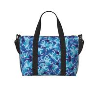 Novastar Borsa tote per computer portatile, da donna, lavoro, con numeri matematici, stampa di dadi per la notte, borsa da viaggio, borsa da palestra per donne e uomini, borsa da viaggio a tracolla