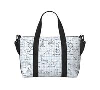 Novastar Borsa tote per computer portatile da donna, lavoro, equazione, matematica, pernottamento, weekender, borsa da viaggio, borsa da palestra per donne e uomini, borsa da viaggio a tracolla per