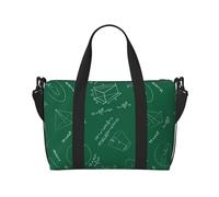 Novastar Borsa tote per computer portatile da donna, lavoro, equazione matematica, stampa verde, borsa da viaggio, borsa da palestra per donne e uomini, borsa da viaggio a tracolla per donne e uomini