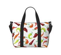 Novastar Borsa tote per computer portatile da donna, lavoro, graziosa borsa da viaggio con peperone a campana, borsa da viaggio, borsa da palestra per donne e uomini, borsa da viaggio a tracolla per
