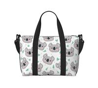 Novastar Borsa tote per computer portatile da donna, lavoro, koala grigio, verde, cuore, borsa da viaggio, borsa da palestra per donne e uomini, borsa da viaggio a tracolla per donne e uomini
