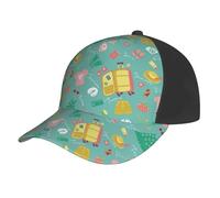 Novastar Cappello da baseball da donna e uomo, cappello da baseball regolabile Happy Summer cappello da baseball cappello da camionista cappelli donna uomo nero