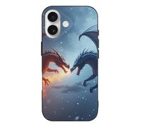 Novastar Compatibile con iPhone 17 Custodia sottile da 6,3 pollici - TPU Cool Red Dragon-A (1) Stampa Modello Cover compatibile con iPhone 17 Custodia sottile robusta per donne uomini, antigraffio