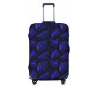 Novastar Copertura protettiva per bagagli, con stampa di draghi scuri e viola, per valigie da pollici, nero, 18-21