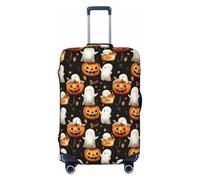 Novastar Copertura protettiva per bagagli, morbida e carina con stampa di fantasmi di Halloween, per valigie da 56-61 cm