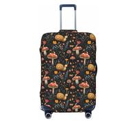 Novastar Copertura protettiva per bagagli, morbida e carina con stampa di lumaca e funghi, per valigie da pollici, nero, 29-32