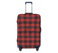 Novastar Copertura protettiva per bagagli, morbida stampa a quadretti, per valigie da 73-81 cm